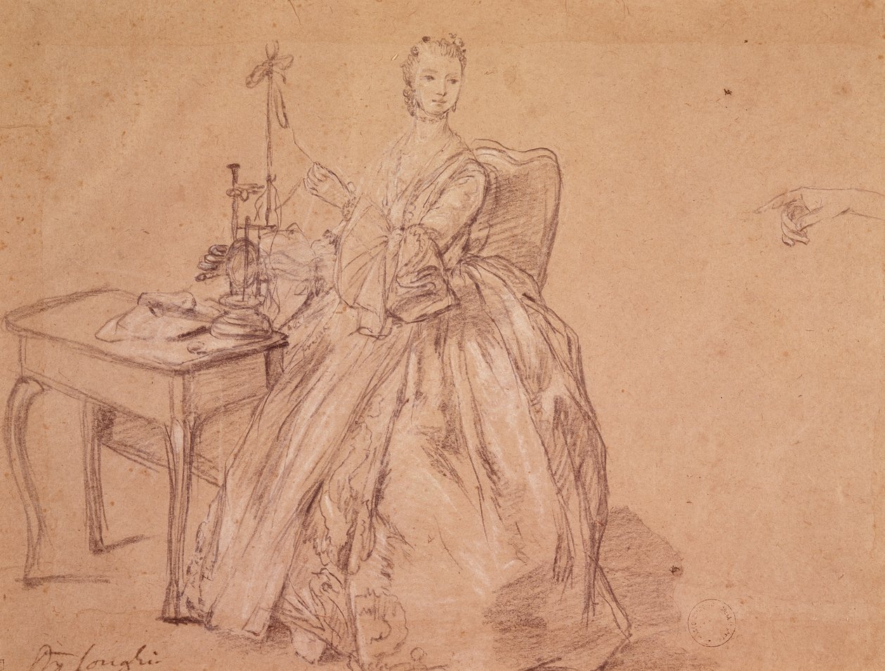 Une femme filant - Pietro Longhi