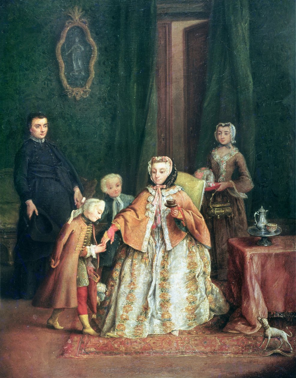 Baiser la main - Pietro Longhi