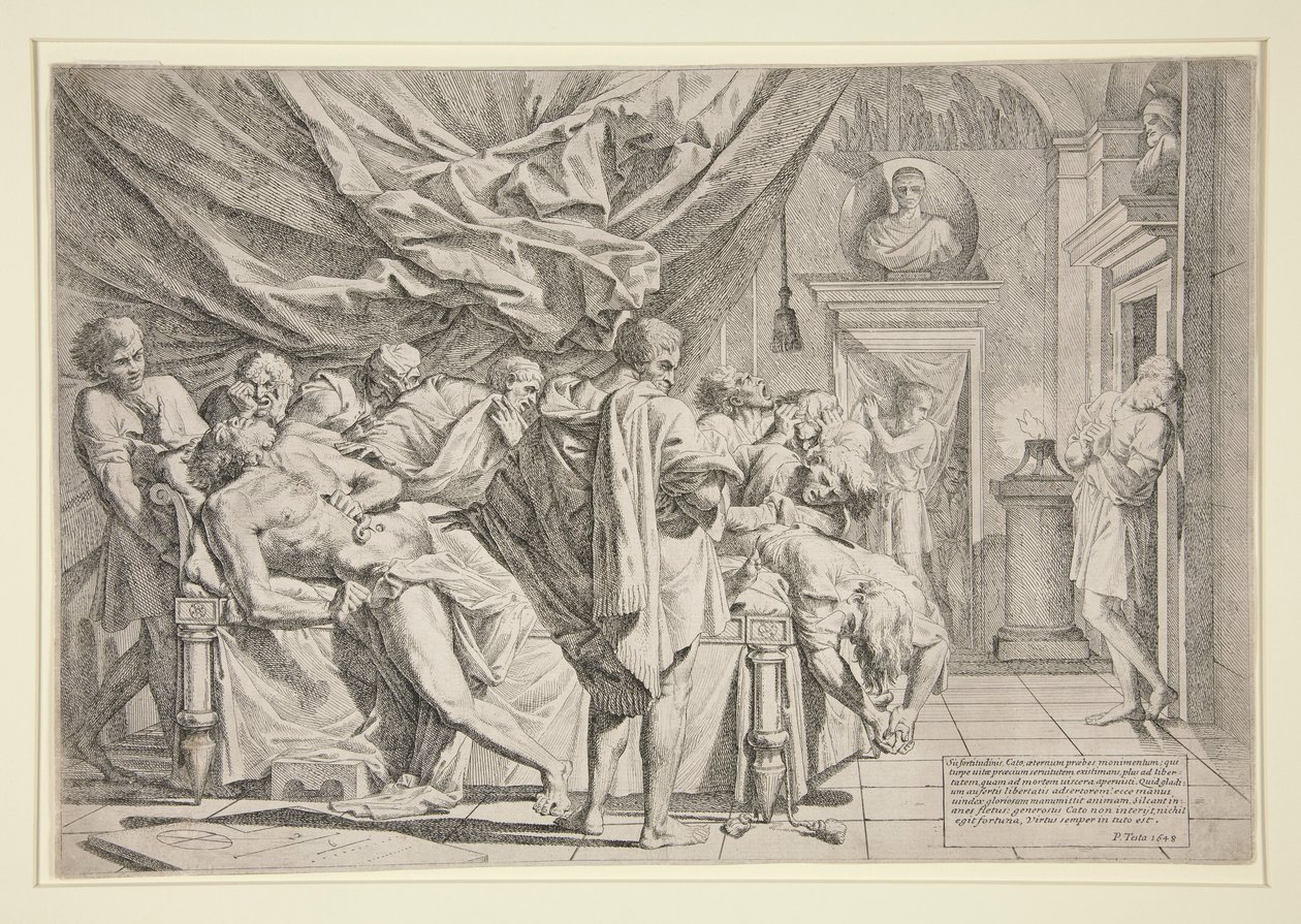 Mort de Caton - Pietro Testa
