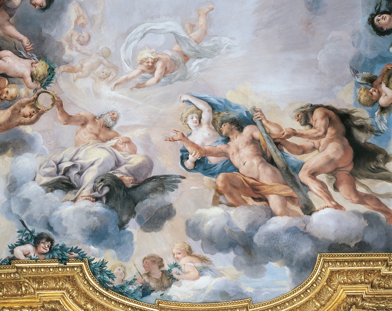 Cosimo I représenté en jeune homme recevant la couronne d