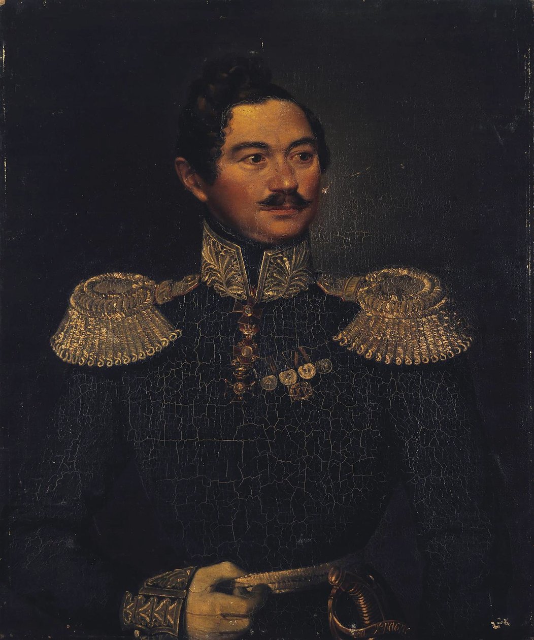 Portrait du général Ivan Alexeyevich Orlov 1795-1874, 1835 - Pimen Nikitich Orlov