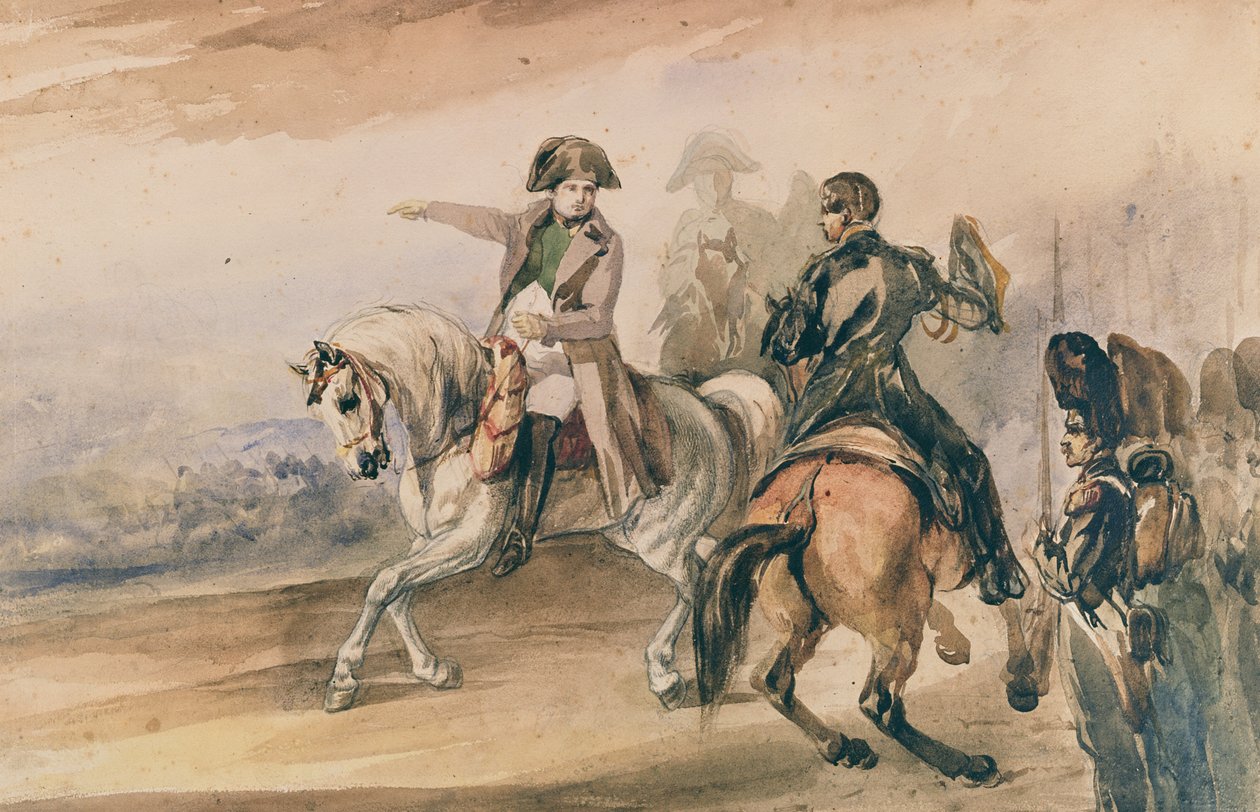 Napoléon passant en revue ses troupes, 1834 - Piotr Michalowski