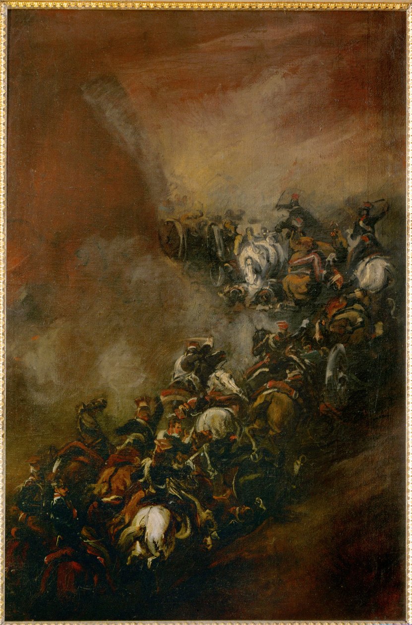 Attaque dans les gorges de Somosierra (huile sur toile) - Piotr Michalowski