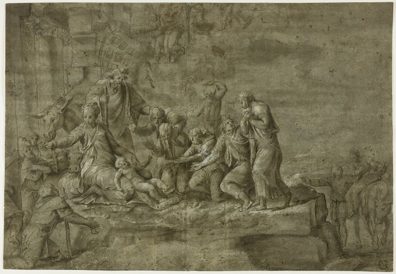 Adoration des bergers - Polidoro da Caravaggio