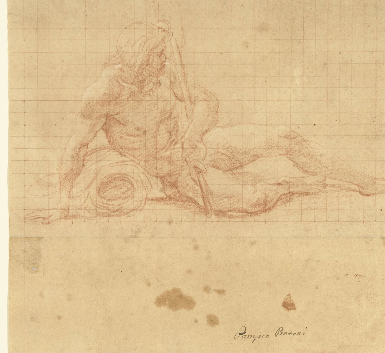 Dieu de la rivière couché - Pompeo Batoni