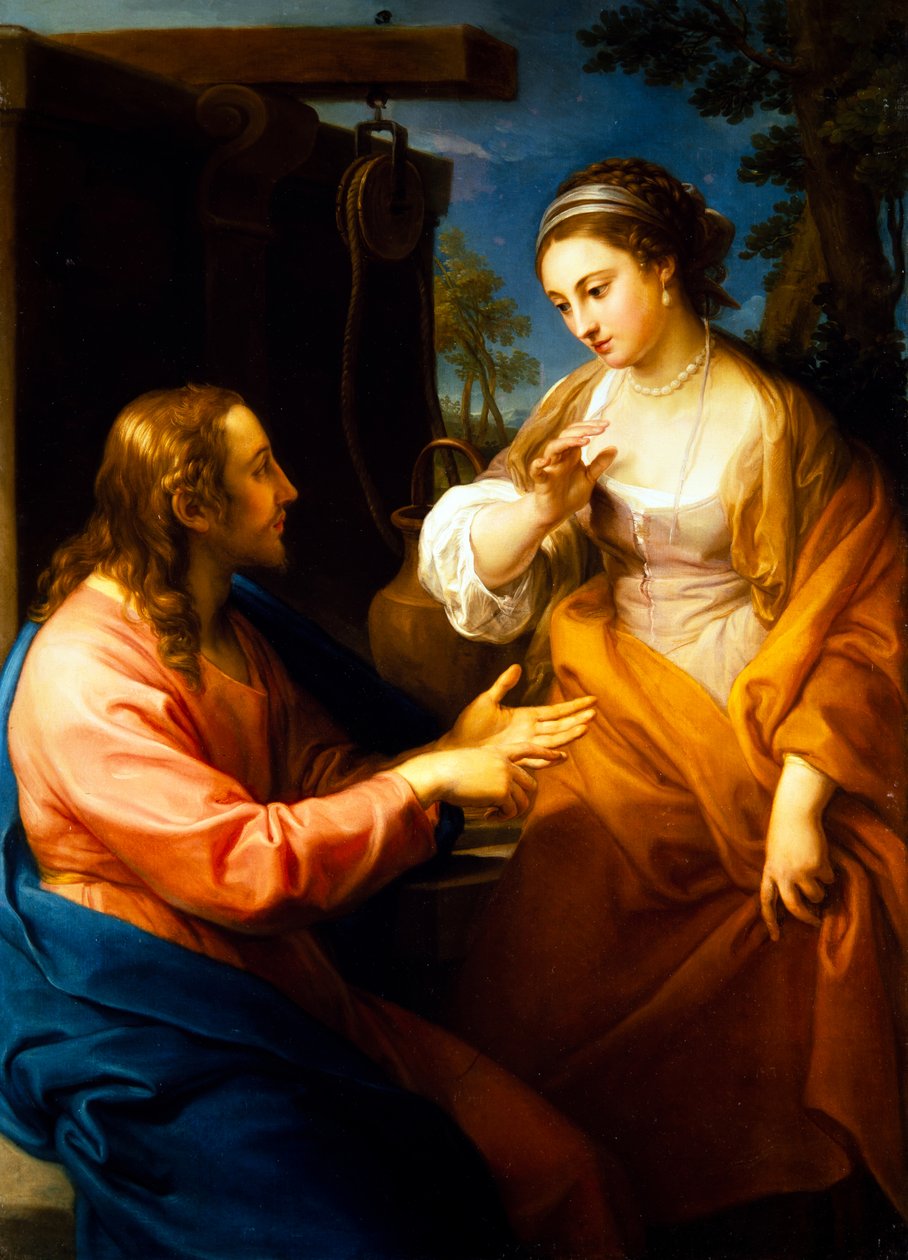 Le Christ et la femme de Samarie - Pompeo Girolamo Batoni