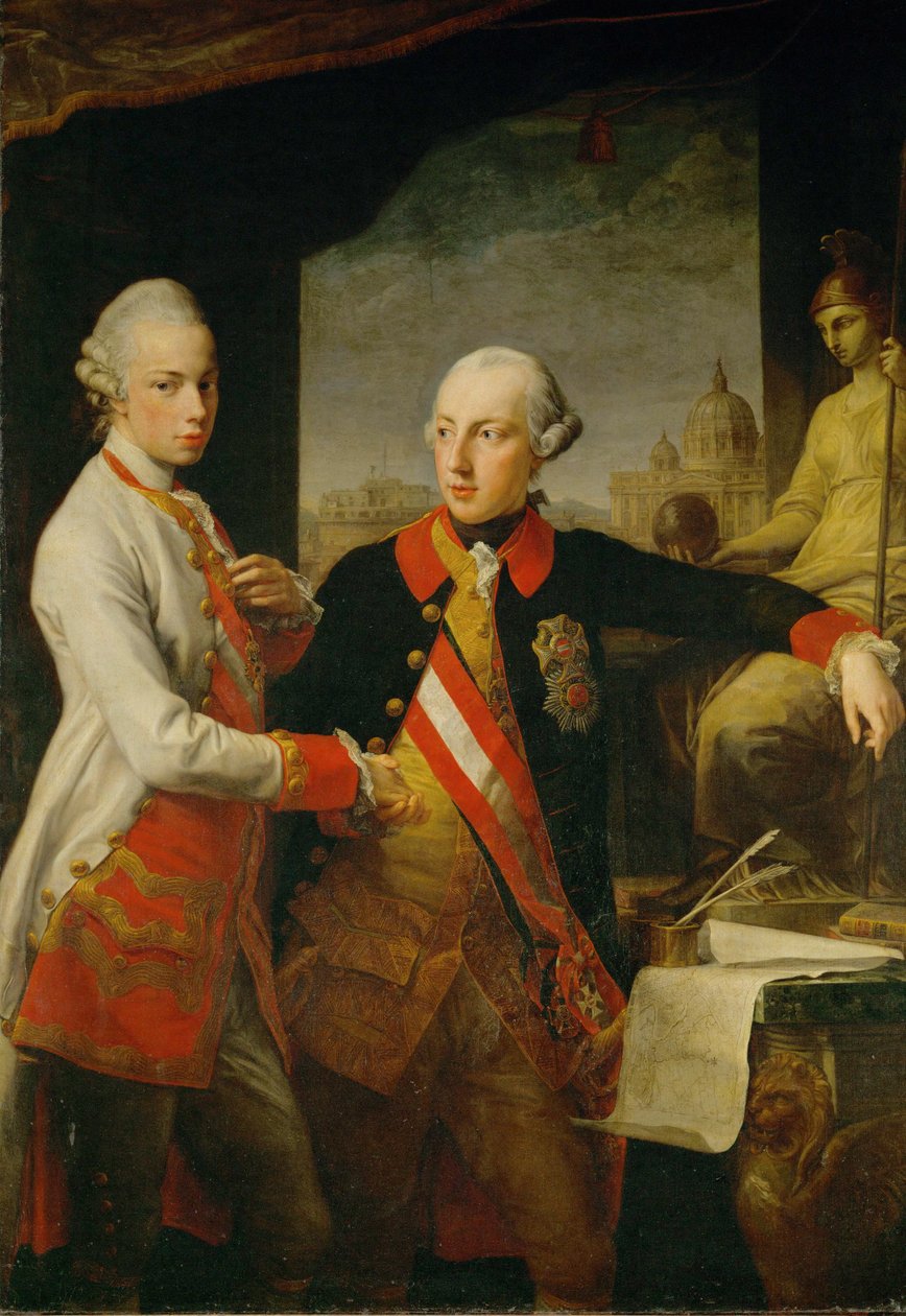 Les frères Joseph et Léopold, fils de l