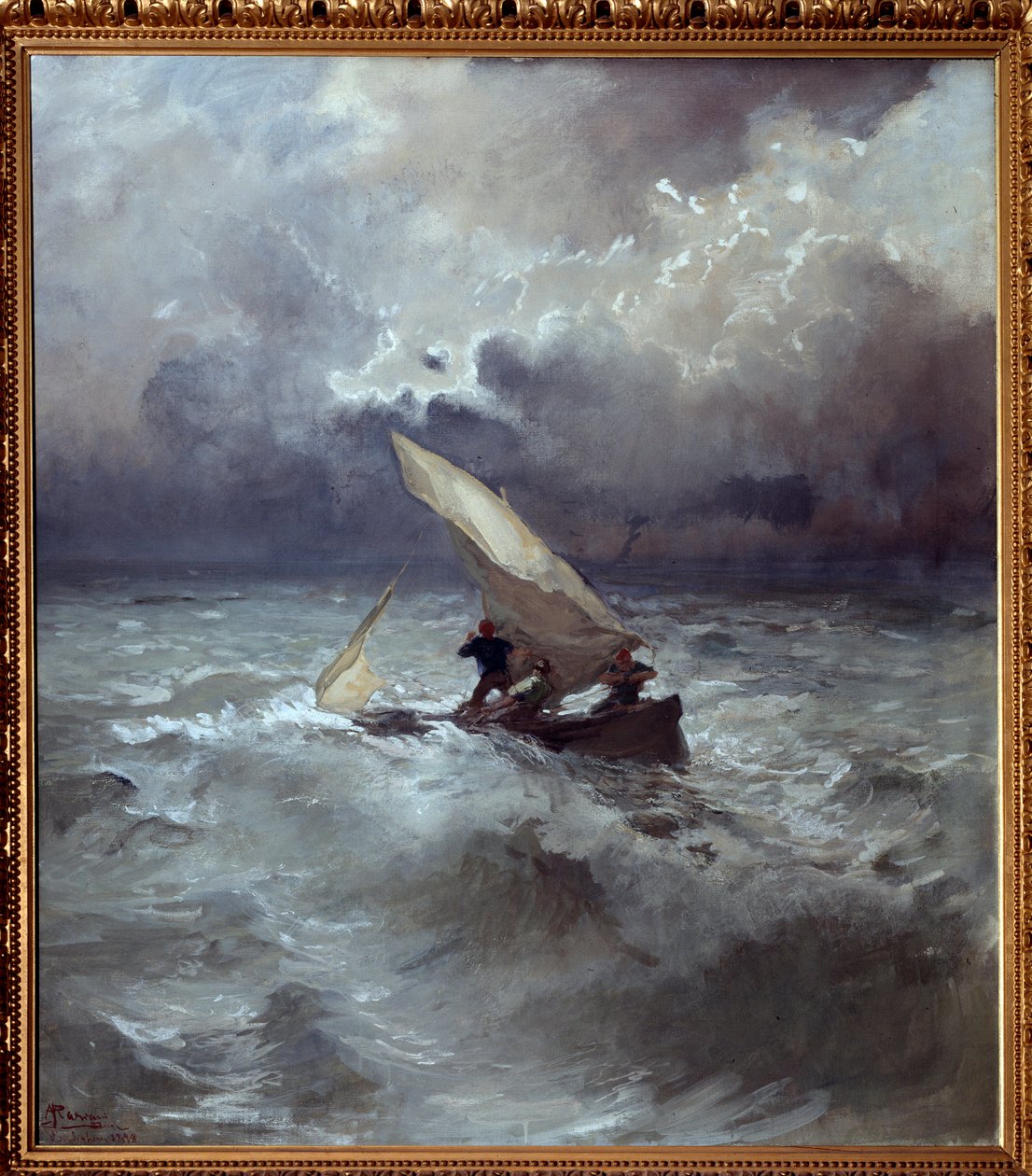 Tempête en mer - Pompeo Mariani