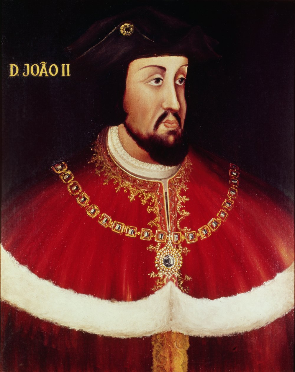 Portrait de Jean II de Portugal (1455-95) - Portuguese School