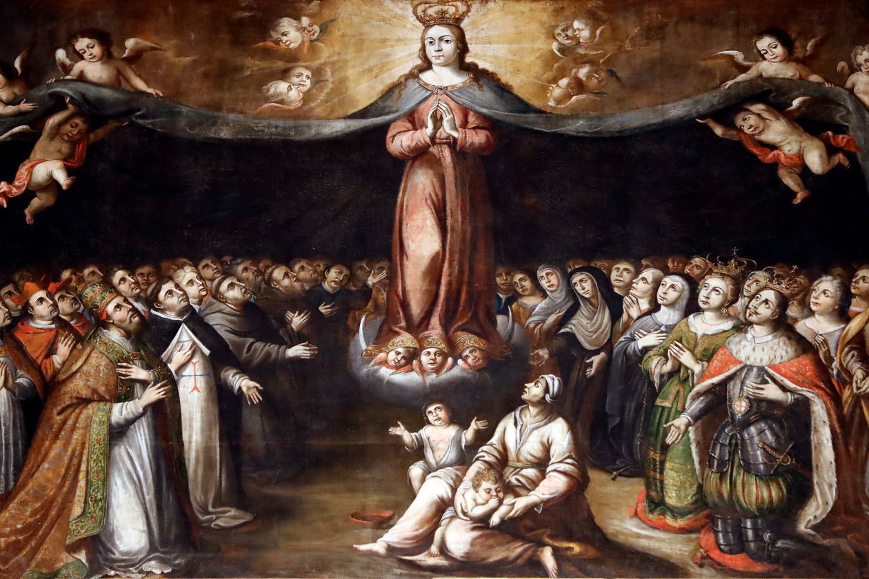 Église de la Miséricorde. Vierge Marie. Évora. Portugal. - Portuguese School