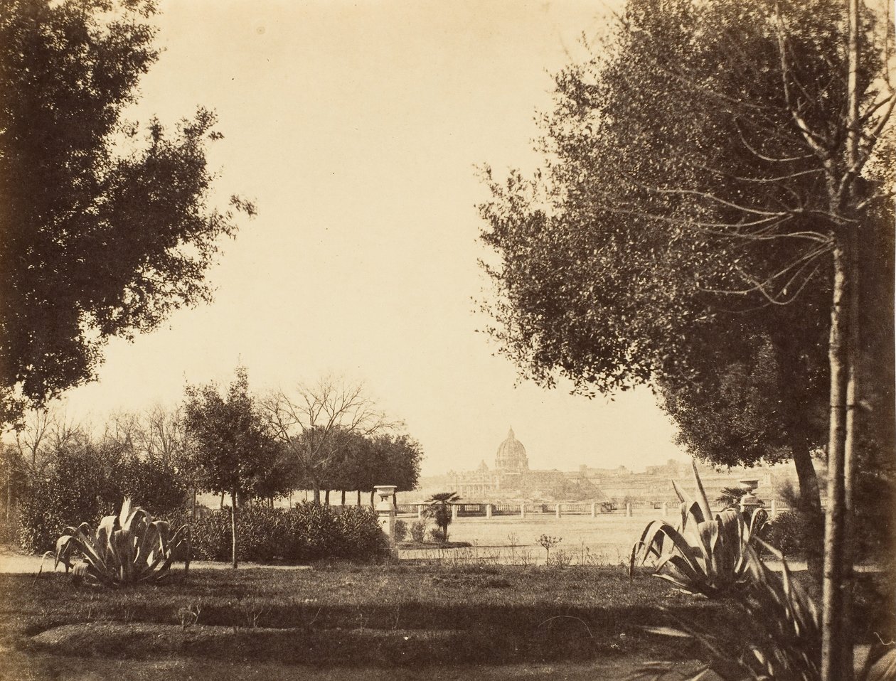 Saint-Pierre depuis la colline du Pincio - Possibly by Jane Martha St. John.