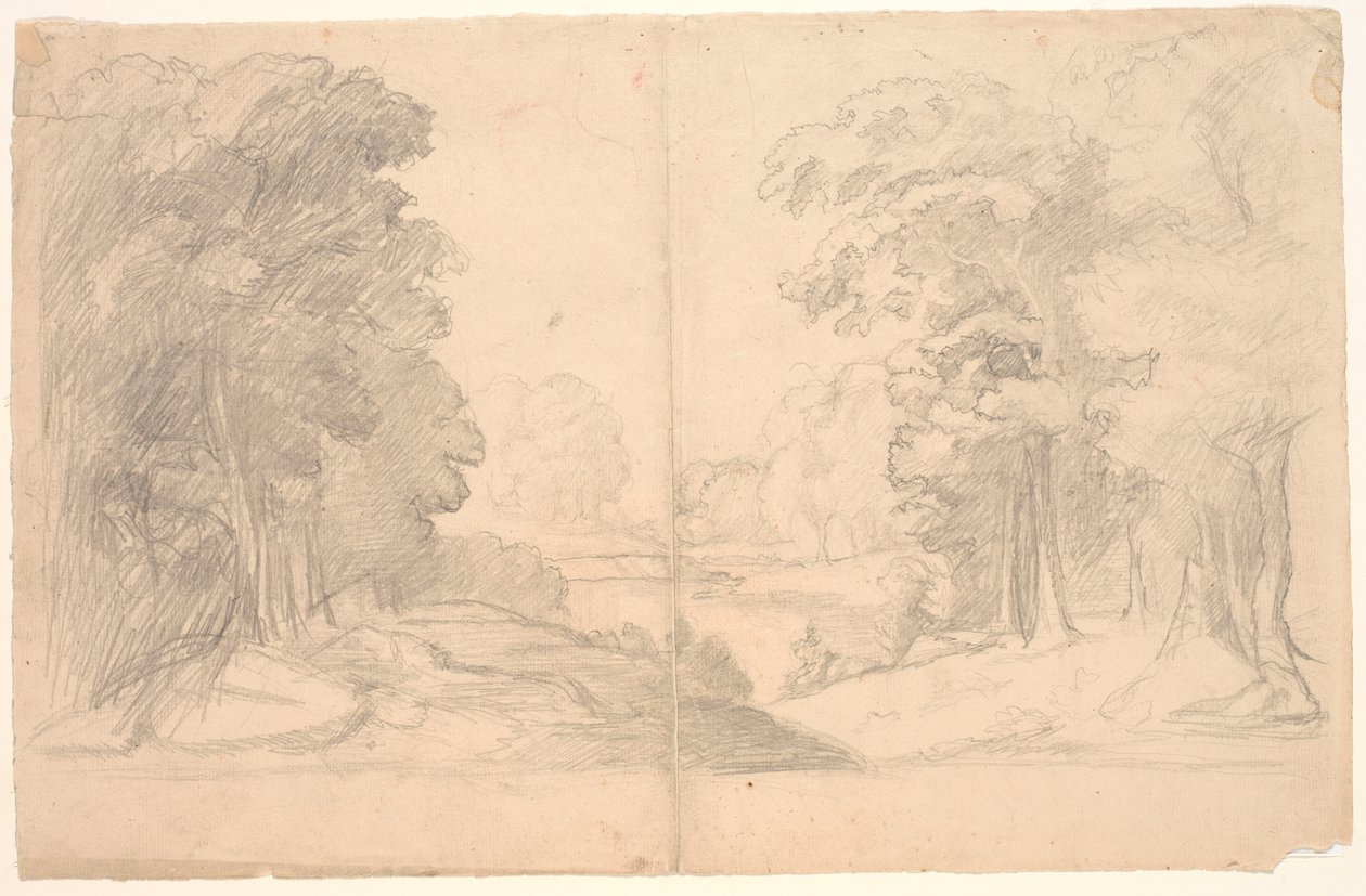 Paysage avec arbres - Poul S. Christiansen