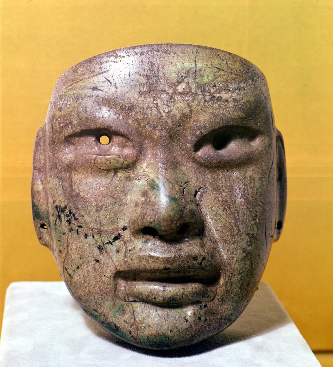 Masque funéraire, Olmèque, du Mexique - Pre Columbian