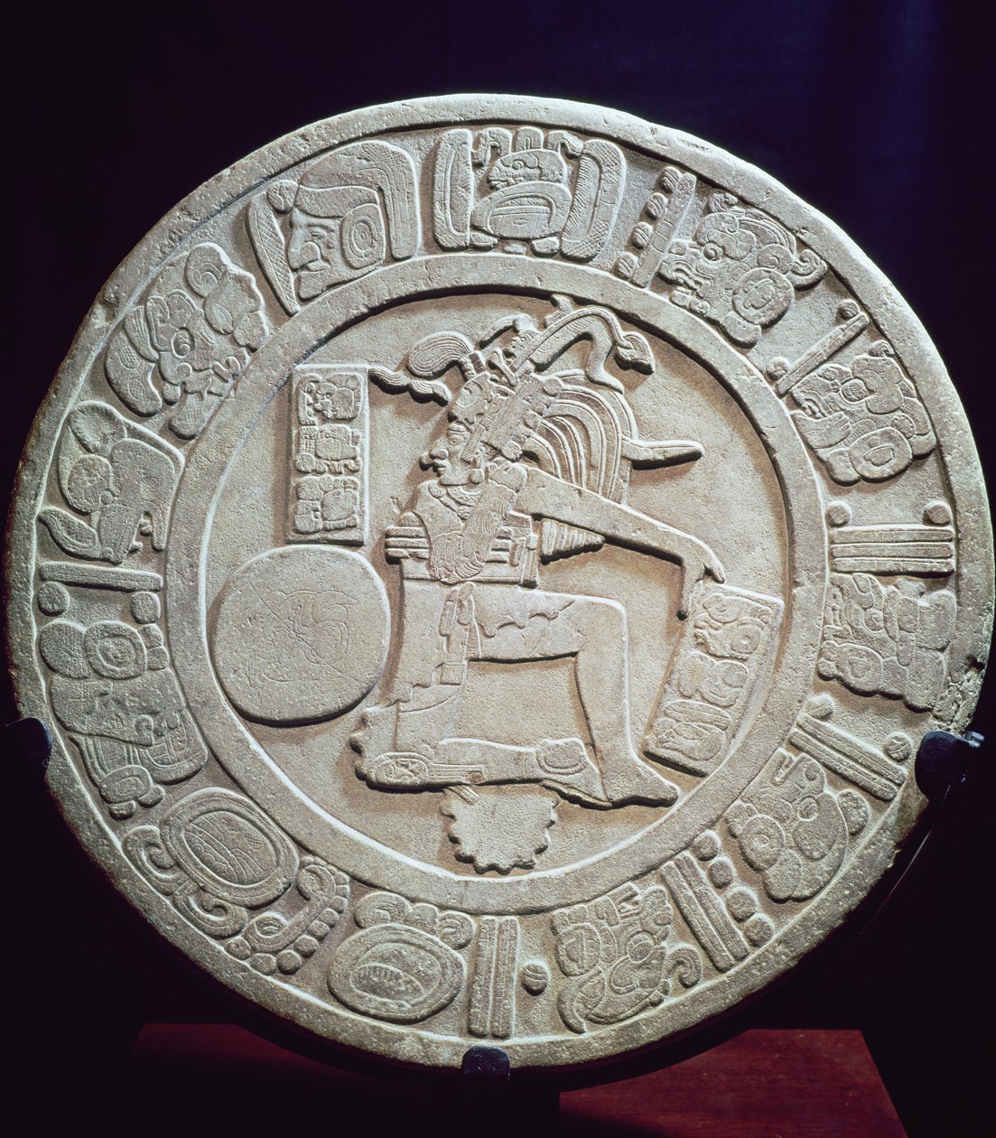 Marqueur de terrain de balle maya, de Chinkultic, Chiapas, 590 après J.-C. - Pre-Columbian