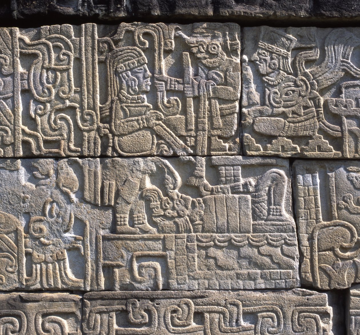 Relief central, mur nord, Cour de Balle Sud, Totonac, période Classique Tardive - Pre Columbian
