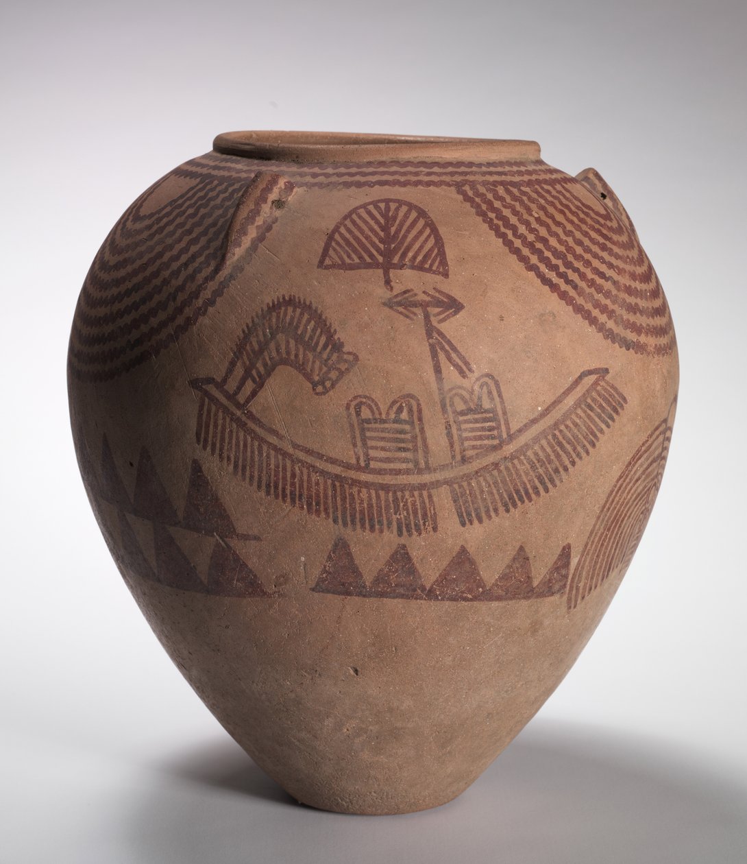 Jarre décorée avec des scènes de bateau, période prédynastique moyenne, périodes Naqada IIc-d, vers 3300-3100 av. J.-C. - Predynastic Period Egyptian