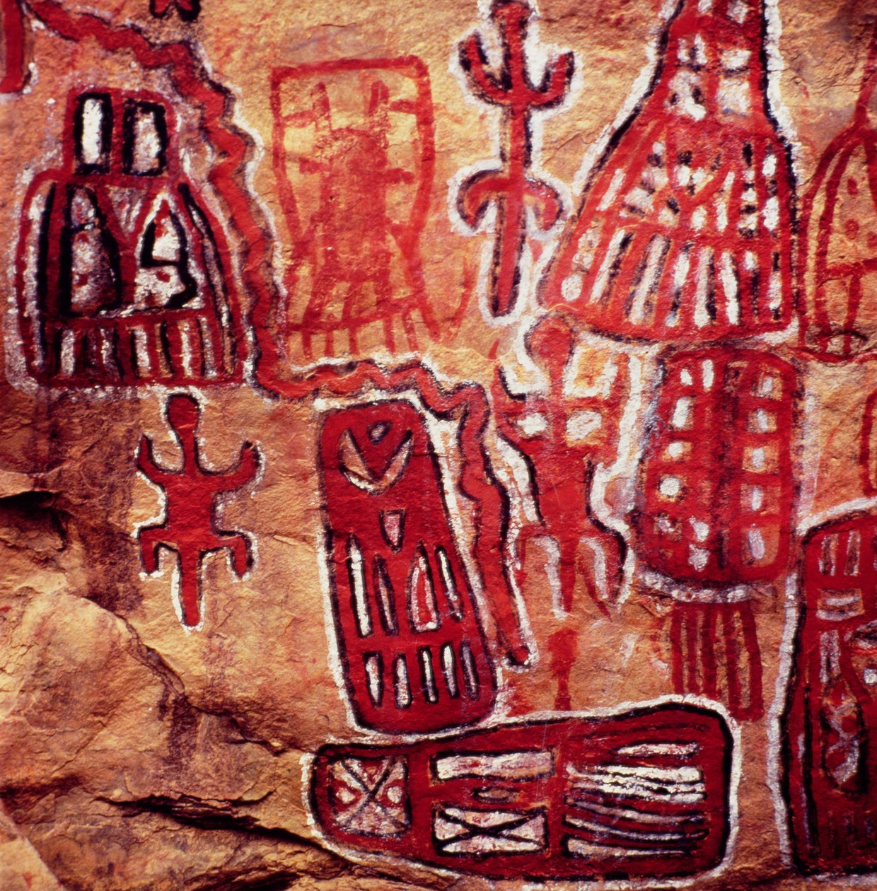 Peinture rupestre préhistorique, de la région Songhai-Dogon du Mali - Prehistoric