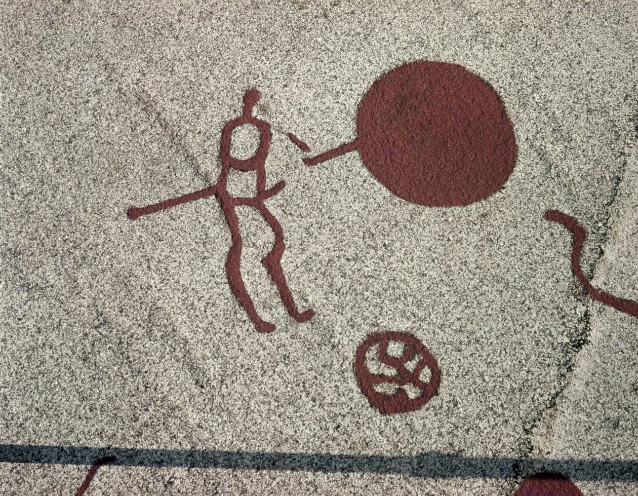 Figure masculine avec le soleil - Protohistoric
