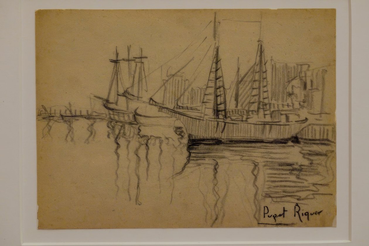 Voiliers, musée Puget, maison noble de Can LLaudis, Dalt Vila, Ibiza, îles Baléares, Espagne - Puget Riquer
