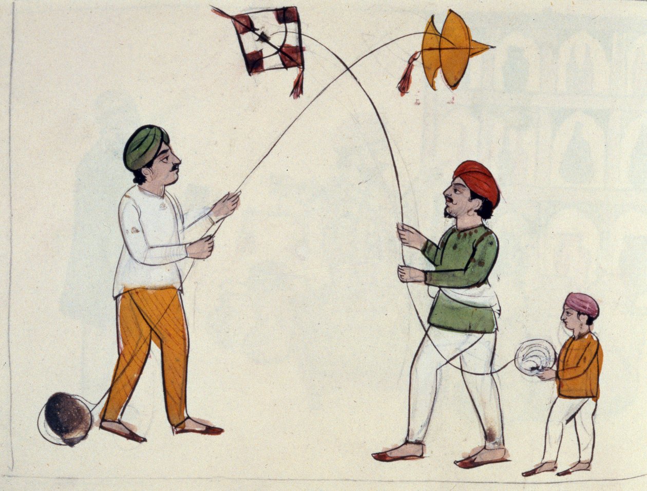 Cerfs-volants, c.1890 - Punjabi School