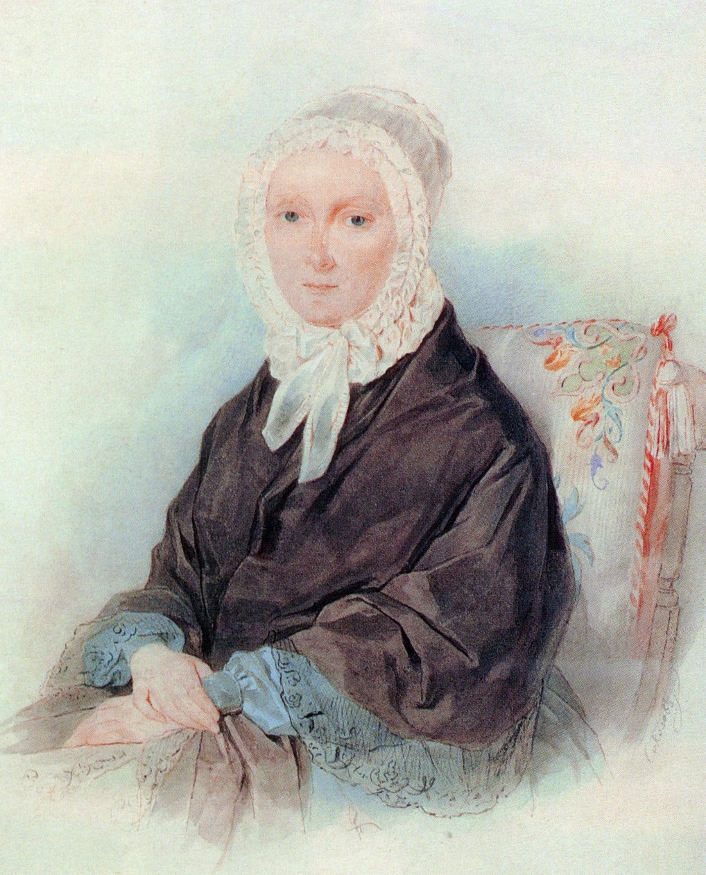 Portrait de A. N. Venevitinova - Pyotr Fyodorovich Sokolov