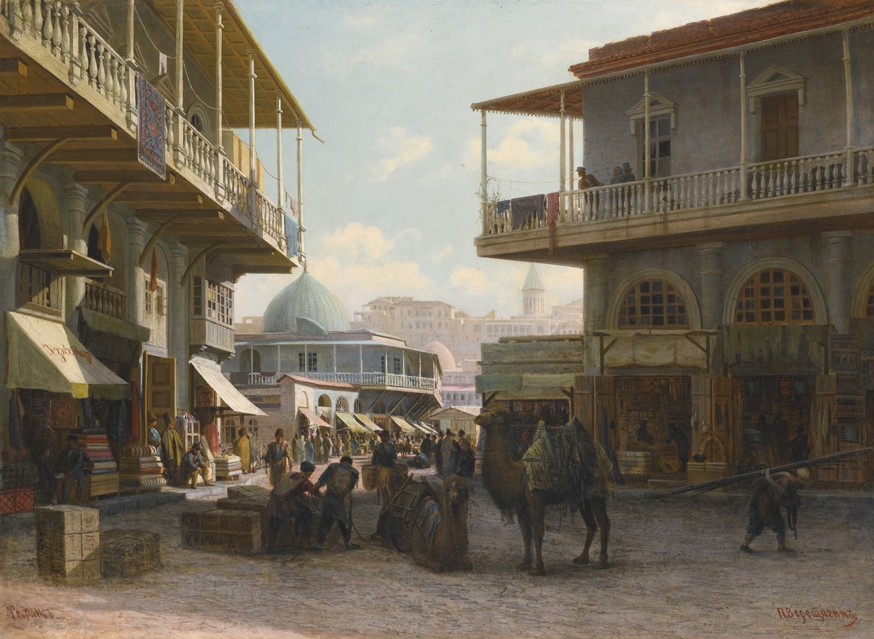 Vue de Tiflis, 1874 - Pjotr ​​​​Petrowitsch Wereschtschagin