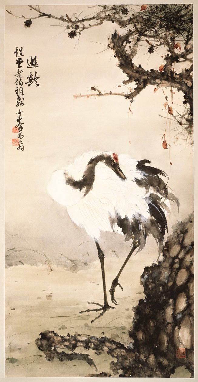 Grue sous un pin - Qifeng Gao