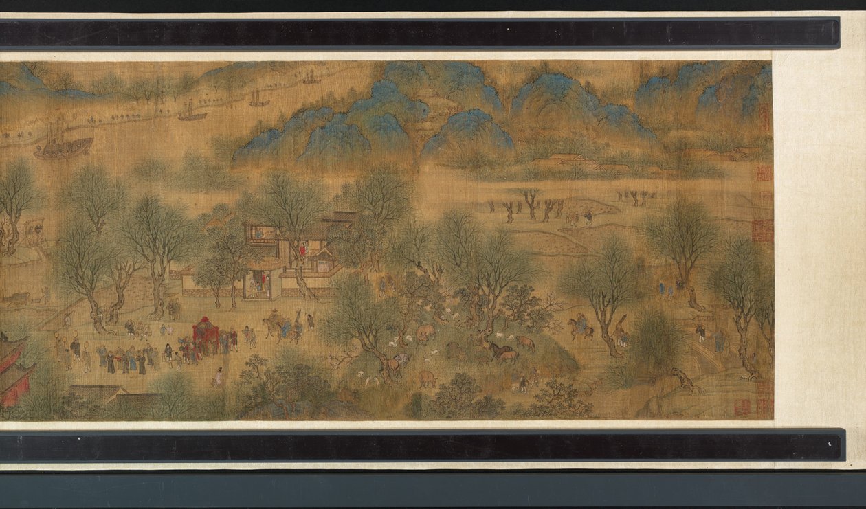 Festival du printemps sur la rivière (détail) - Qing Dynasty Chinese School