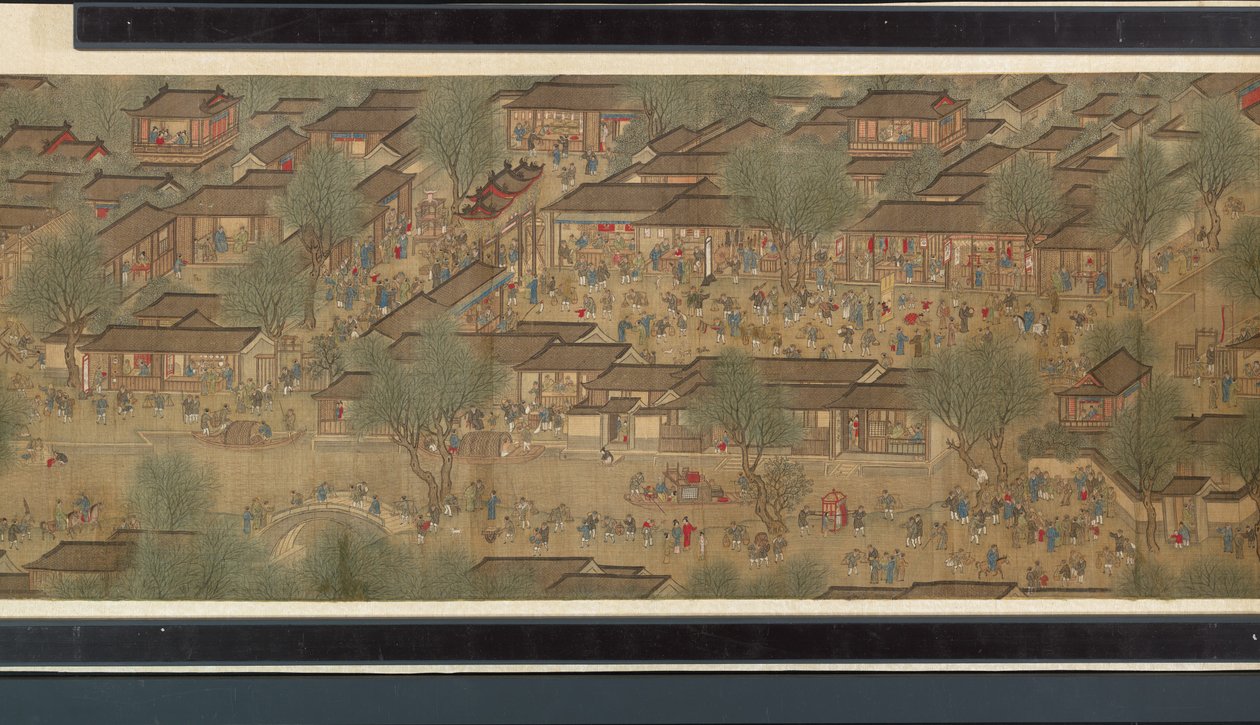 Festival du printemps sur la rivière (détail) - Qing Dynasty Chinese School