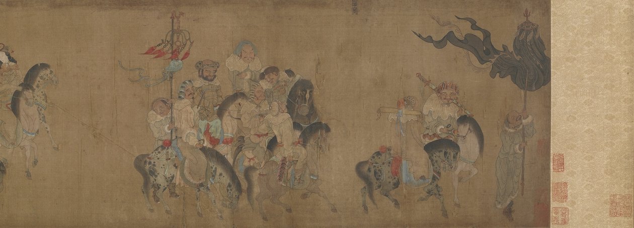 Cai Wenji retournant en Chine, XVIIe-XVIIIe siècle - Qing Dynasty Chinese School