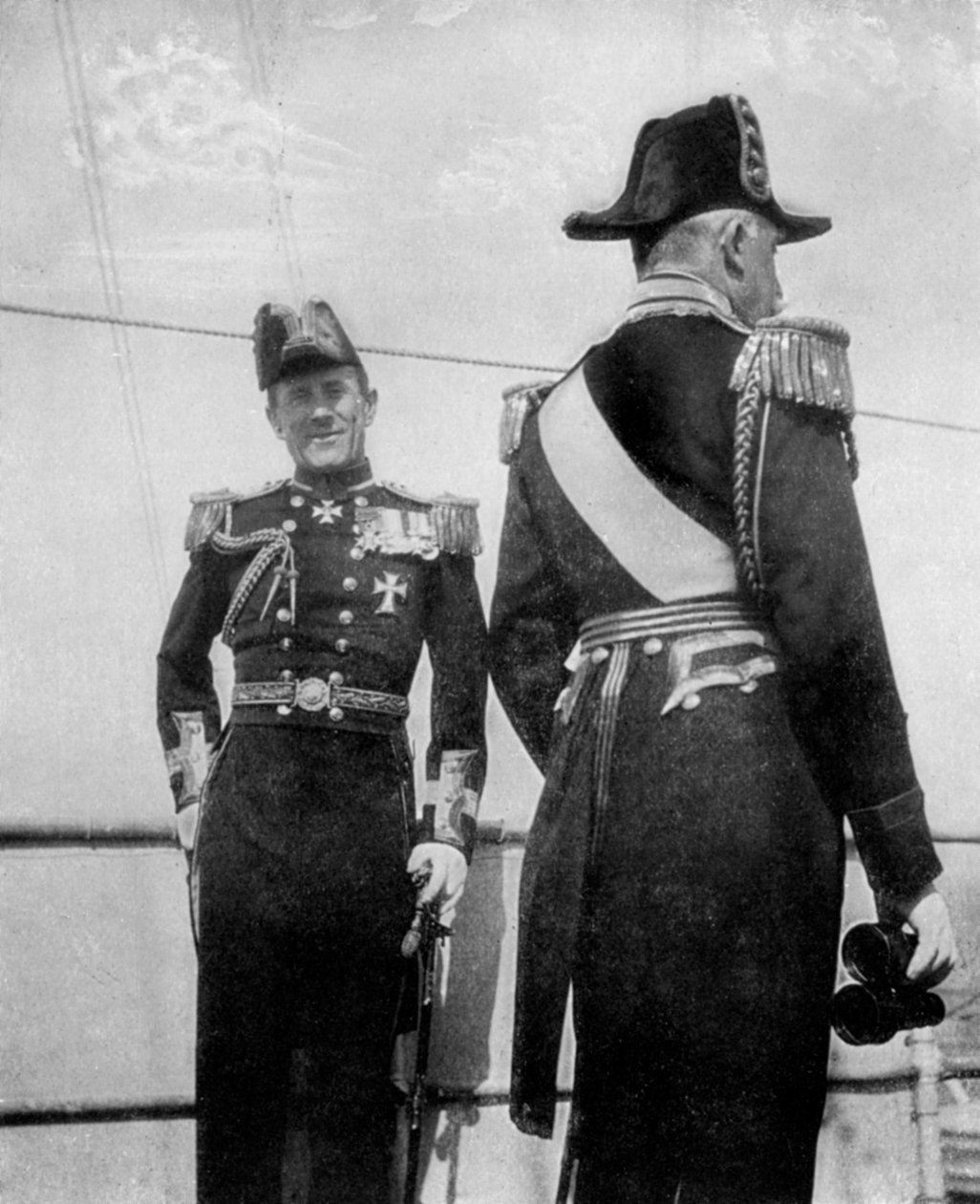 Commodore Keppel avec le duc de Connaught, 1908 - Queen Alexandra