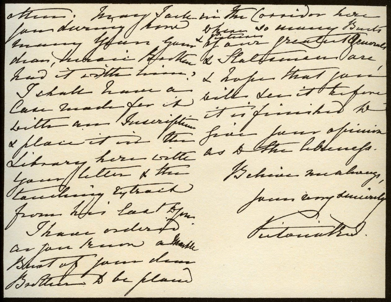 Lettre de la reine Victoria à Mary Augusta Gordon, château de Windsor, 16 mars 1885 - Queen Victoria