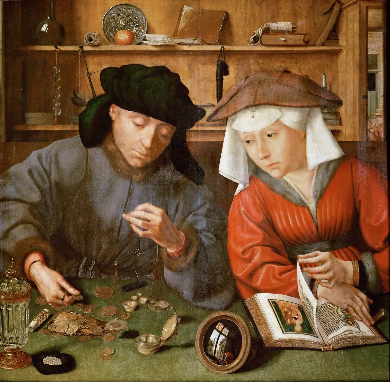 Le Prêteur et sa femme - Quentin Massys or Metsys