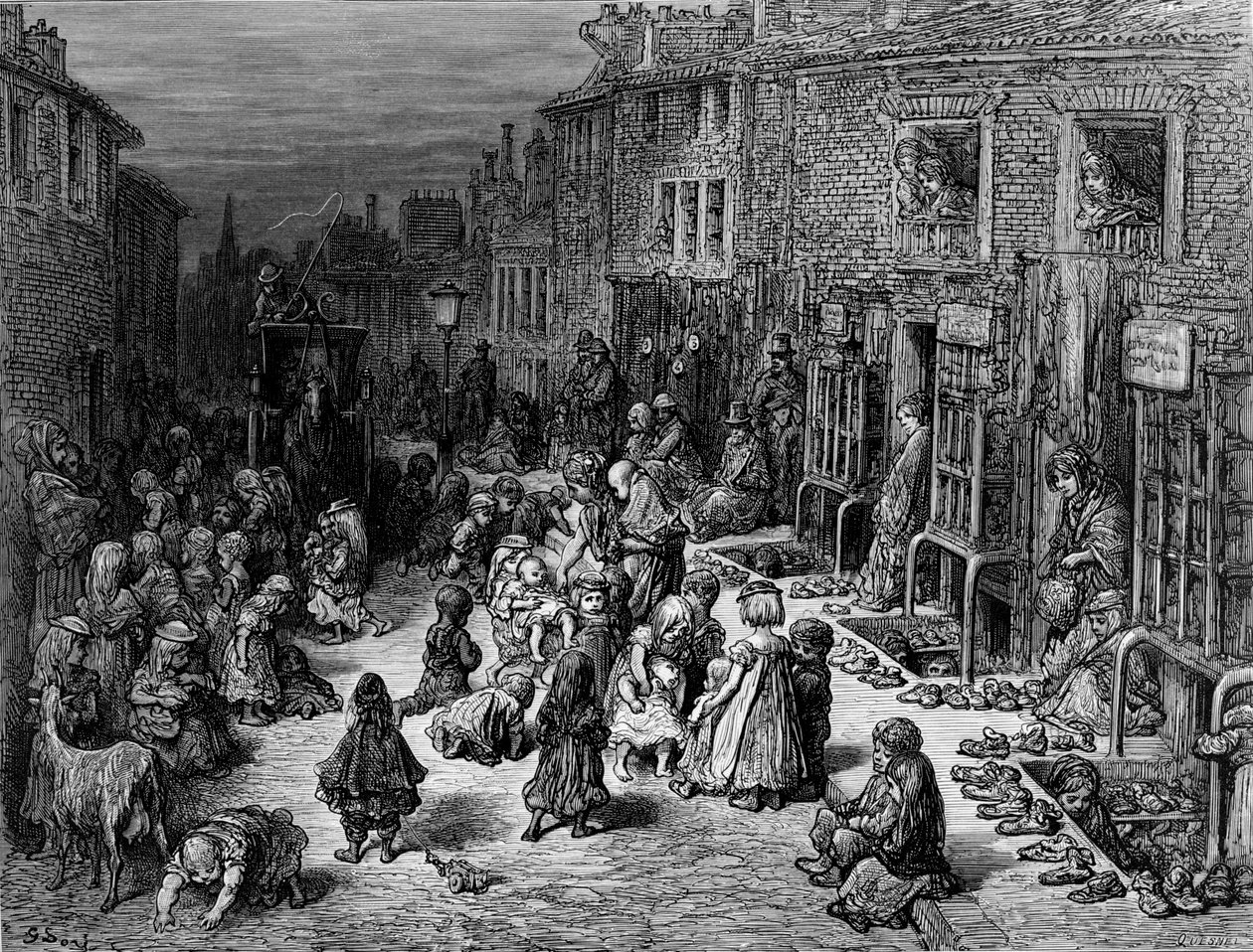 Dudley Street, Seven Dials, 1872 - Quesnel