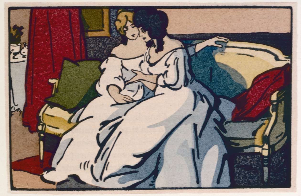 La duchesse de Langeais visitant la vicomtesse de Beauséant, illustration de 