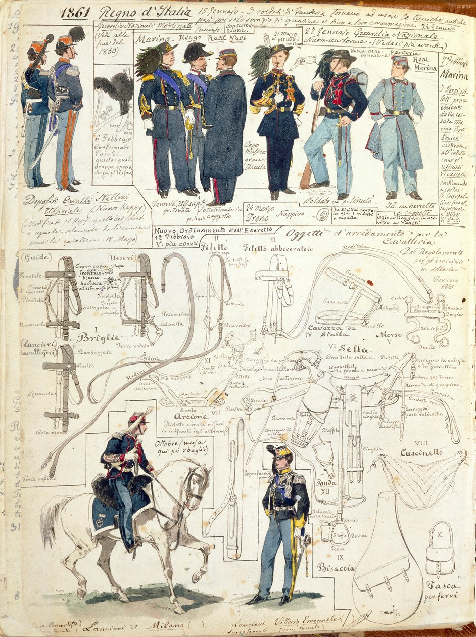 Uniformes et équipements de diverses forces du Royaume d