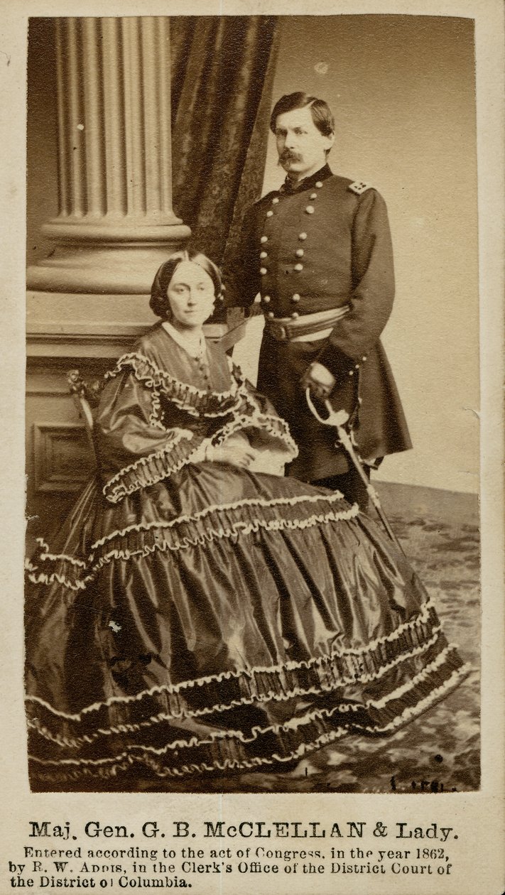 George B. McClellan, major général (Union), et Ellen Mary Marcy - R.W. Addis