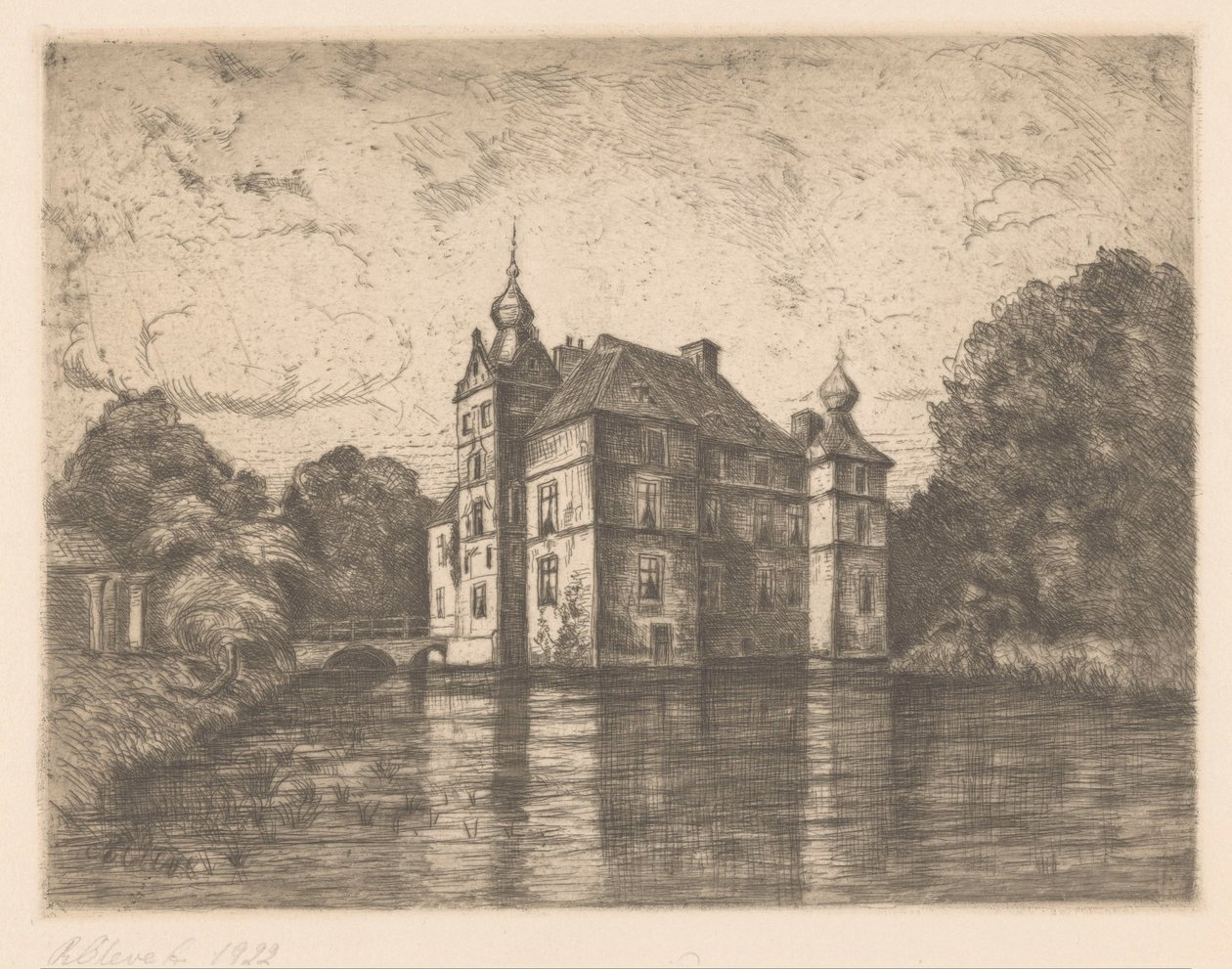 Château De Cannenburgh - R. Cleve (signed by artist)