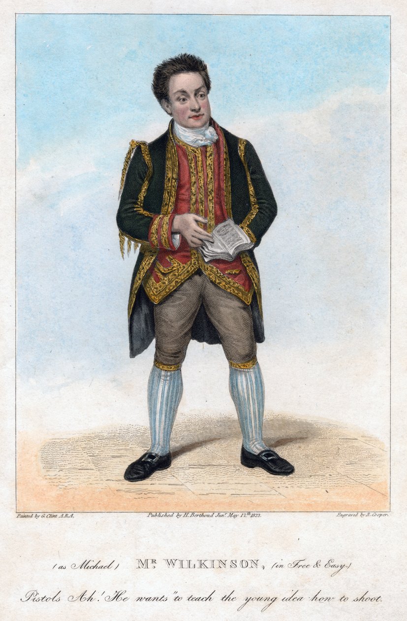 M. Wilkinson en tant que Michael dans Free and Easy, 1822 - R. Cooper