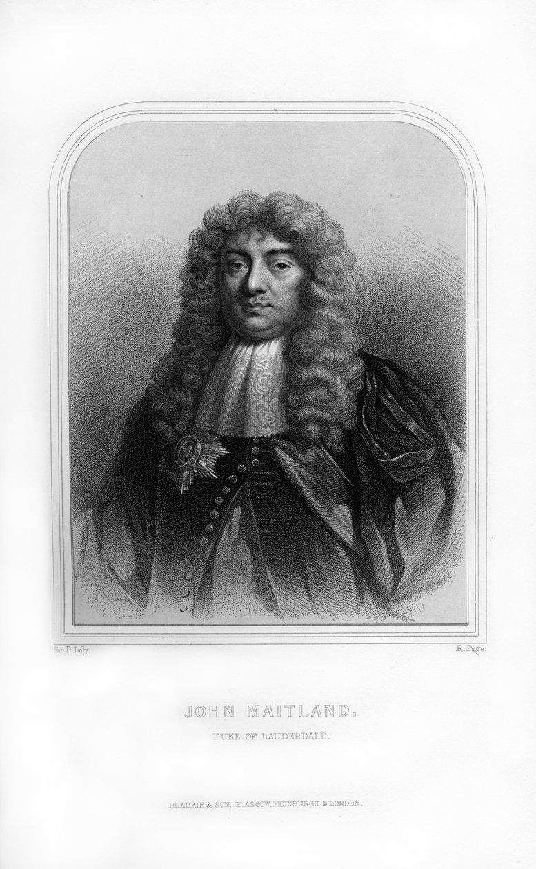 John Maitland, 1er duc de Lauderdale, homme politique écossais, 1870 - R. Page