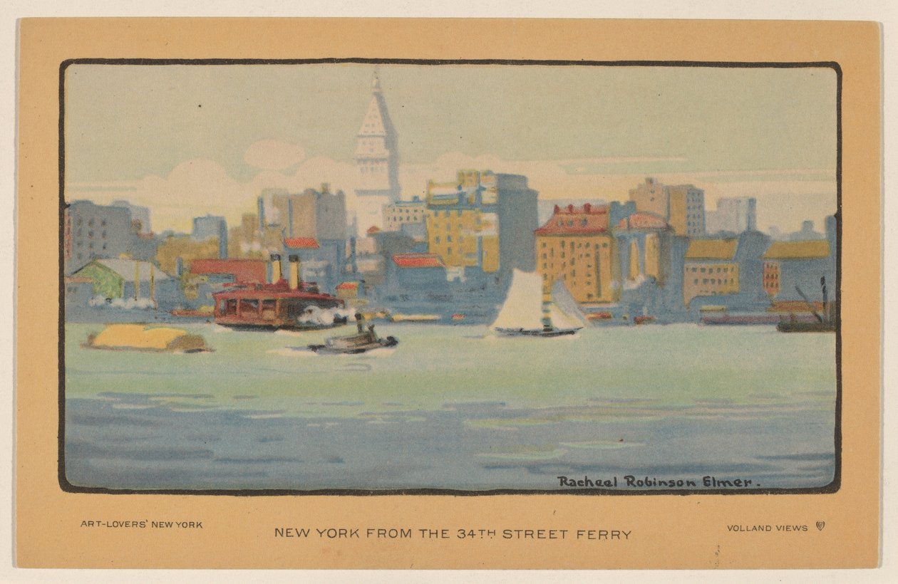 New York depuis le ferry de la 34e rue - Rachael Robinson Elmer