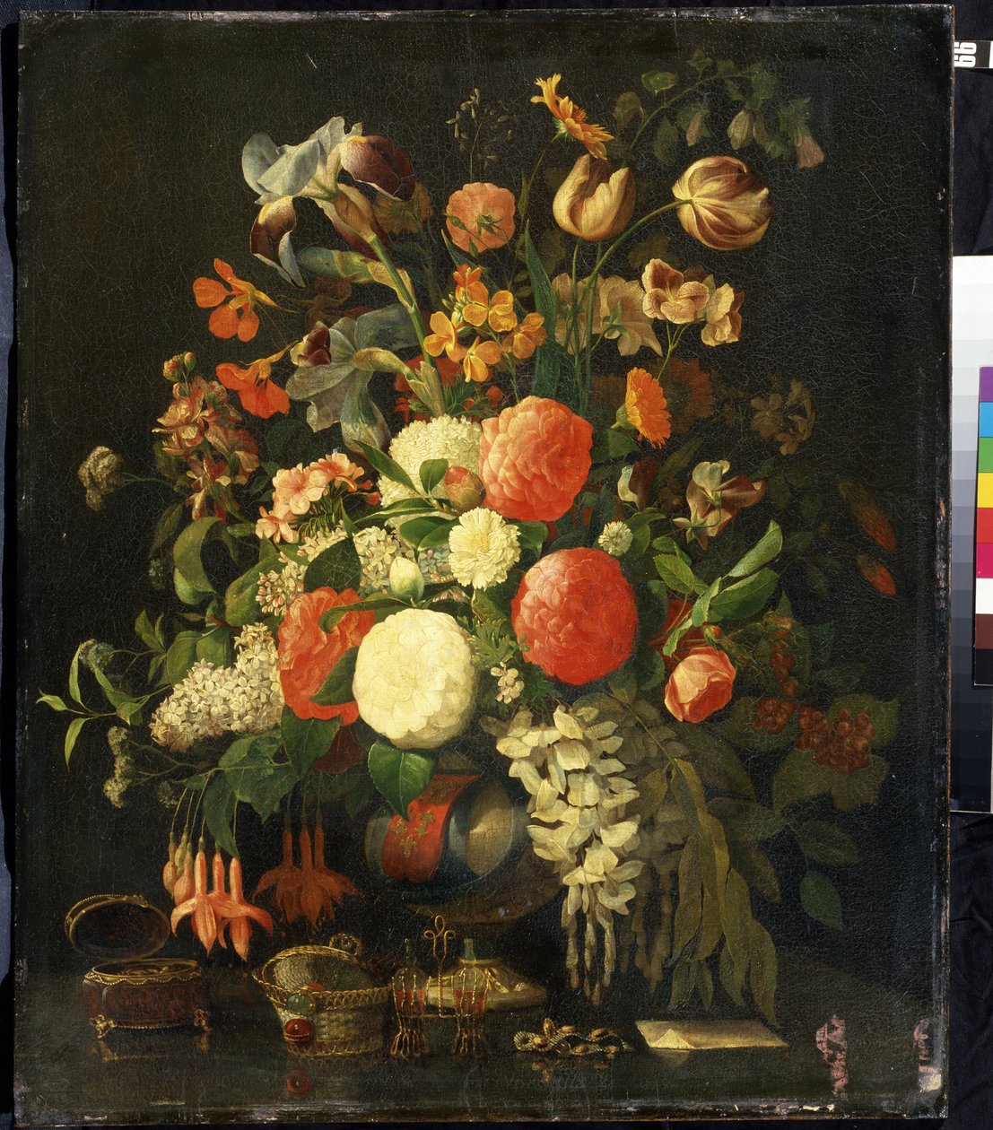 Bouquet de fleurs (Peinture de Rachel Ruysch) - Rachel Ruysh
