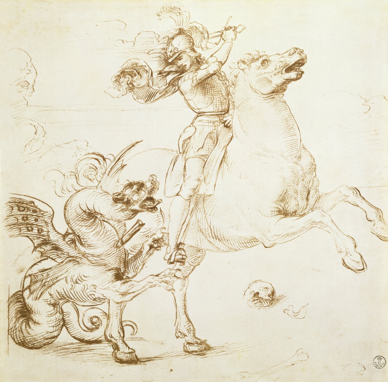Saint Georges et le Dragon - Raffaello Sanzio Raphael
