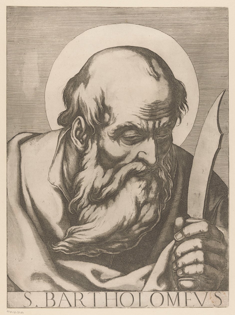 Saint Barthélemy (Christ, Marie et les douze apôtres) - Raffaello Schiaminossi