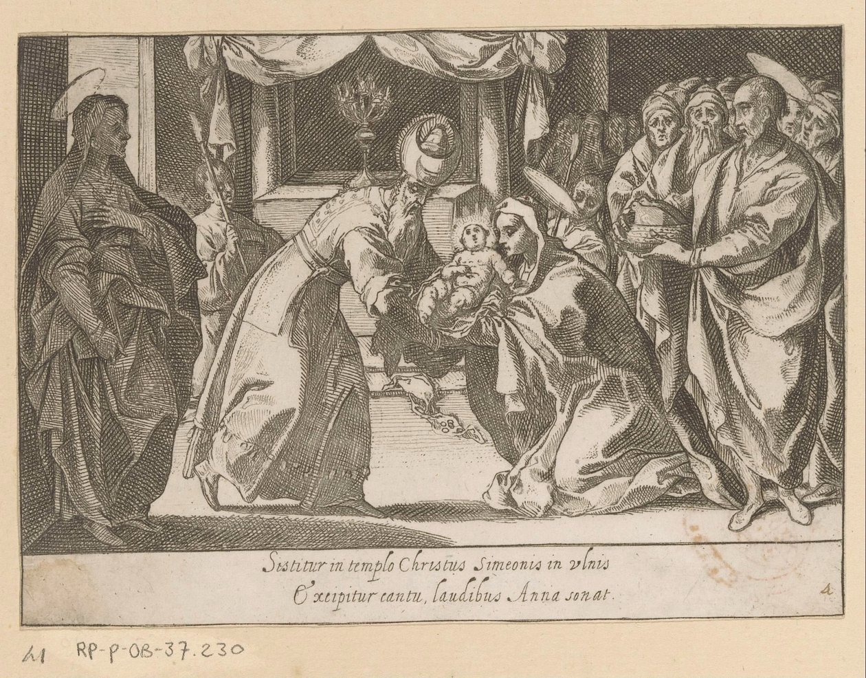 Présentation du Christ au temple (Quindecim Mysteria Rosarii Beatae Mariae Virginis) - Raffaello Schiaminossi
