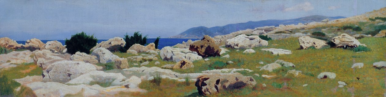 Castiglioncello depuis Punta del Bocca, vers 1864 - Raffaello Sernesi