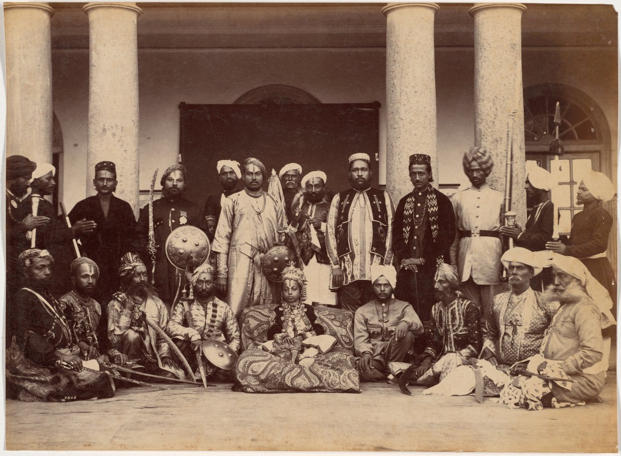 Maharaja de Rewa et sardars - Raja Deen Dayal