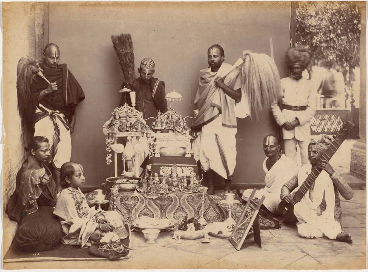 Le maharaja de Rewa en prière - Raja Deen Dayal