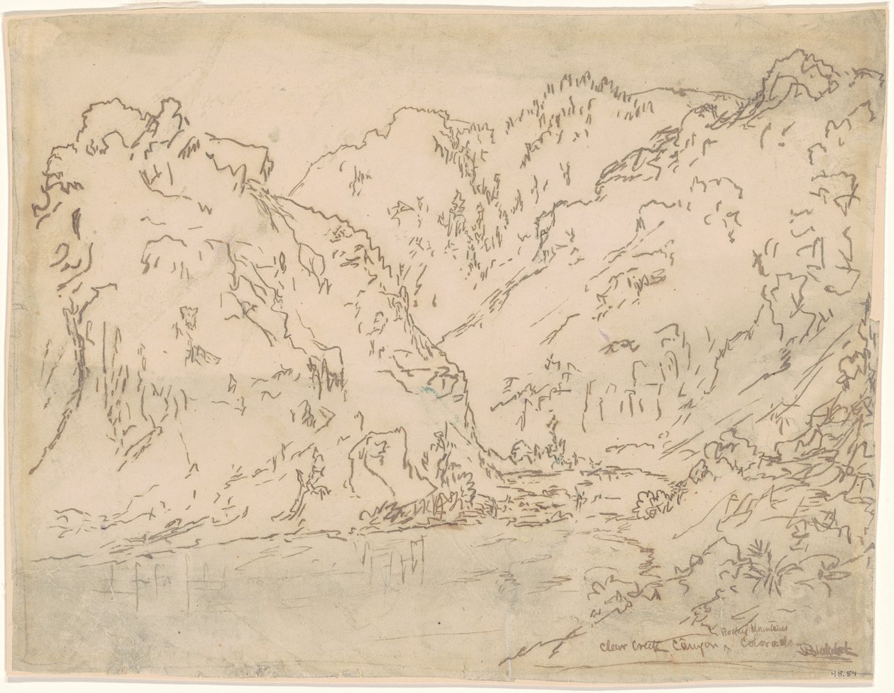 Clear Creek Canyon, Rocky Mountains, Colorado von Ralph Albert Blakelock