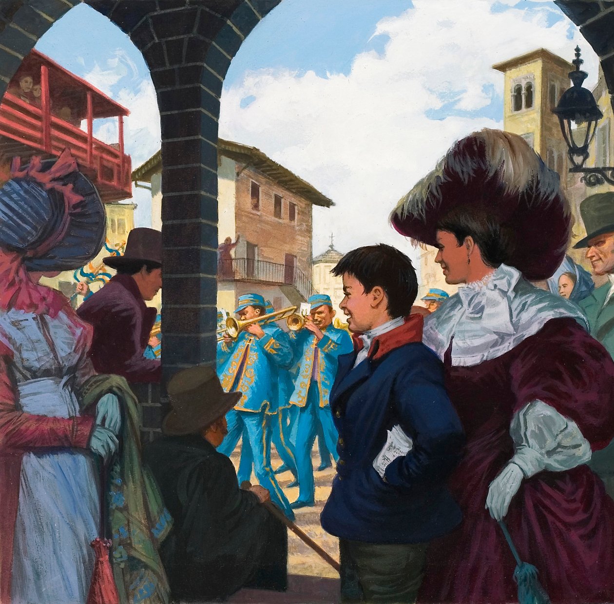 Giuseppe Verdi (1813-1901) jeune garçon (gouache sur papier) - Ralph Bruce
